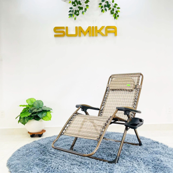 Ghế xếp thư giãn SUMIKA 638, bề rộng 73cm, tải trọng 300kg