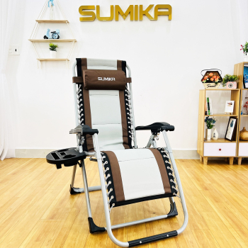 Ghế xếp thư giãn SUMIKA 139 tải trọng 300kg, lưới bọc nệm
