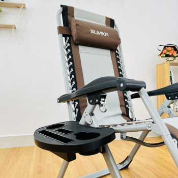 Ghế xếp thư giãn SUMIKA 139 tải trọng 300kg, lưới bọc nệm
