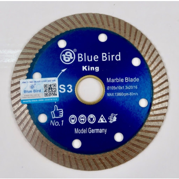 Lưỡi đa năng cắt gạch đá Bluebird 105mm (màu xanh biển)