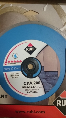 Lưỡi cắt đá granit Rubi CPA 200 Superpro